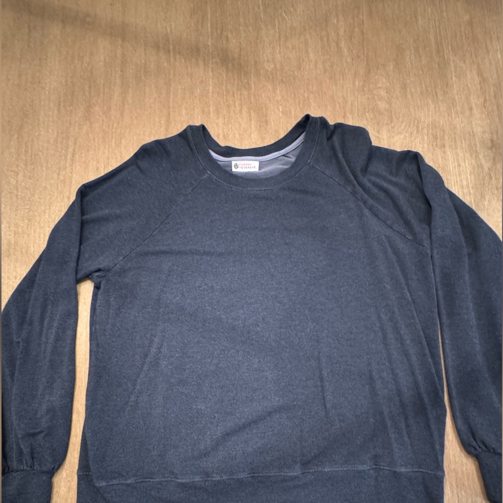 Sunday x Evereve Navy Sweatshirt Small